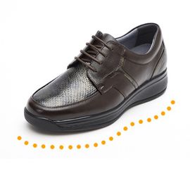 [Dr.K] Comfortable Oxford Dress for Mens Healing202 BLACK, Dark Brown-Leather with Arch Support, Casual Orthotic Walking Shoes for Foot and Heel Pain Relief-Made in Korea